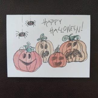 "Happy Halloween" jack-o'-lanterns